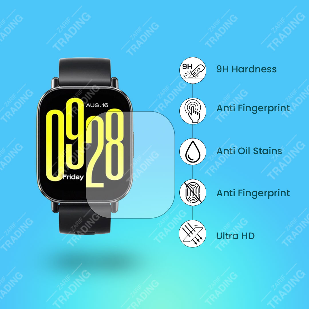 Redmi Watch 5 Active Smart Watch Screen Protector HD Clear Ultra-Thin Glass Full Coverage Scratch & Fingerprint Resistant for Xiaomi Redmi Watch 5 Active Screen Protector