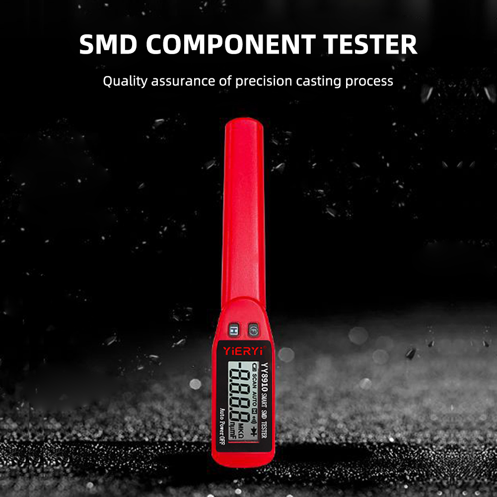 Yieryi Smart SMD Tester Electrical Multimeter Resistance Capacitance Continuity Diode Test Meter SMD Component Tester. 