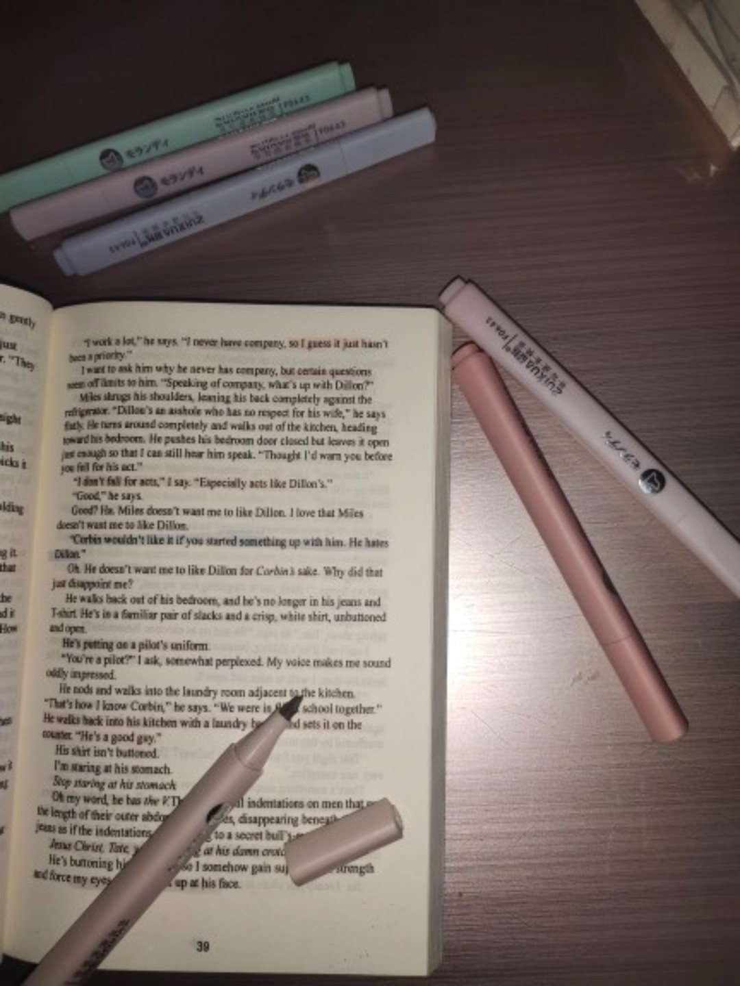 6 pcs/Pastel highlighters/Stationery/Pastel markers/Water-based markers/Inexpensive text highlighters f0643. 