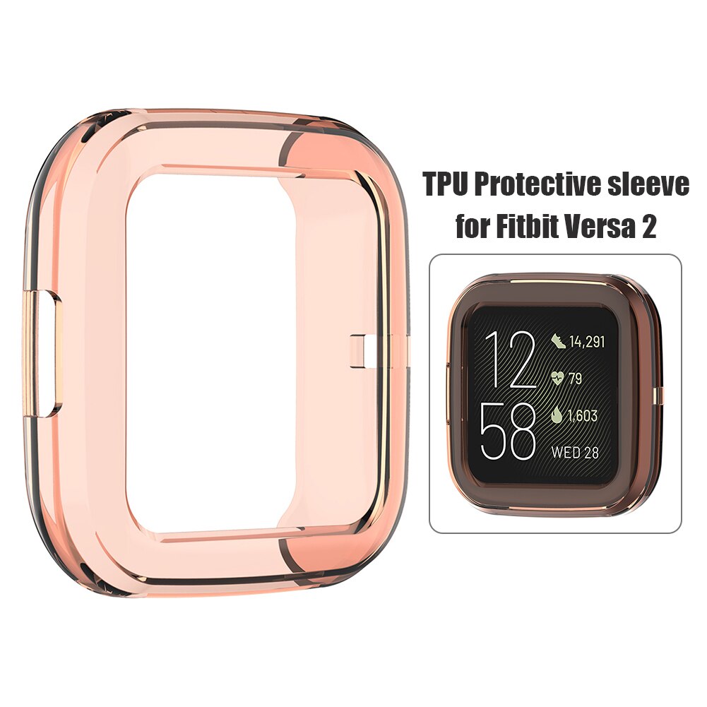 For Fitbit Versa 2 Smart Watch Case Soft TPU Protection Shell Watch Accessories. 