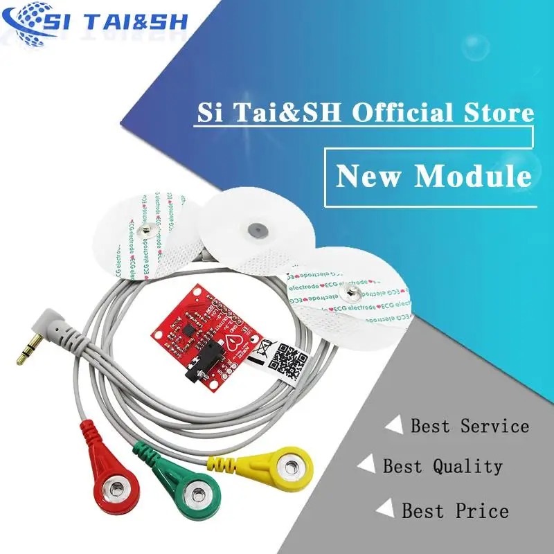 Ecg module AD8232 ecg measurement pulse heart ecg monitoring sensor module kit for Arduino