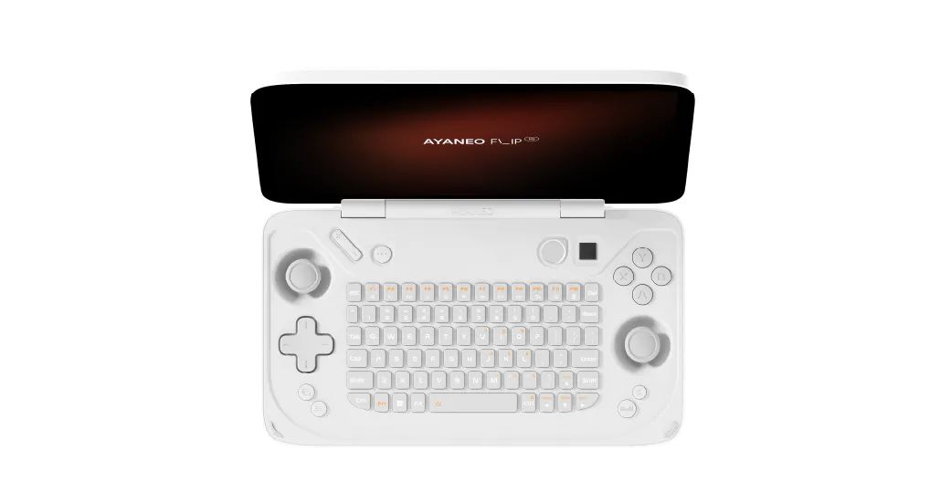 Ayaneo Flip Kb 7 7840u Handheld Game Console 1080p 120hz High Brush Ips High Screen Gaming Console Flip Screen At Full Angl. 