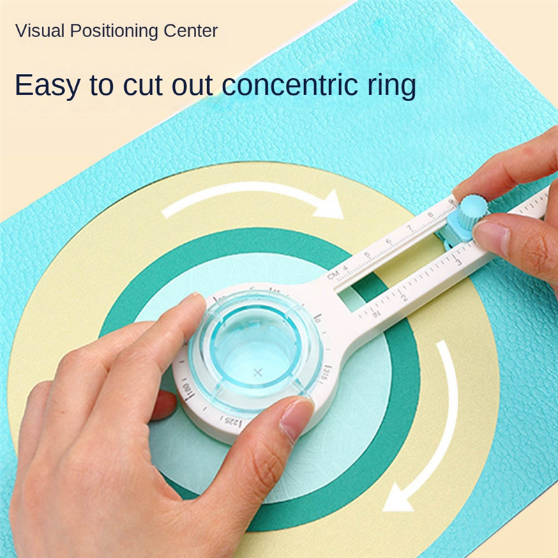 Round Cutting Knife DIY Compass Circle Cutter 360 Adjustable Circular Paper Scrapbooking Cutters. 
