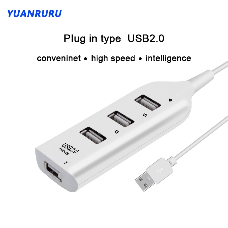 【VisioN Shop】USB Hub 2.0 Hub 4 Hub USB Splitter Hub Multiple Expander 2.0 USB Hub for Desktop Laptop PC Computer Accessories. 