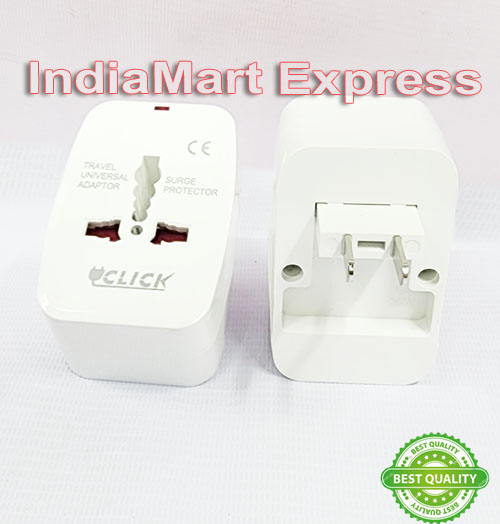 Click, 1 USB Port World Travel AC Power Charger Universal Plug Adapter, US Plug to UK/US/AU/EU/CA converter Dual-Purpose