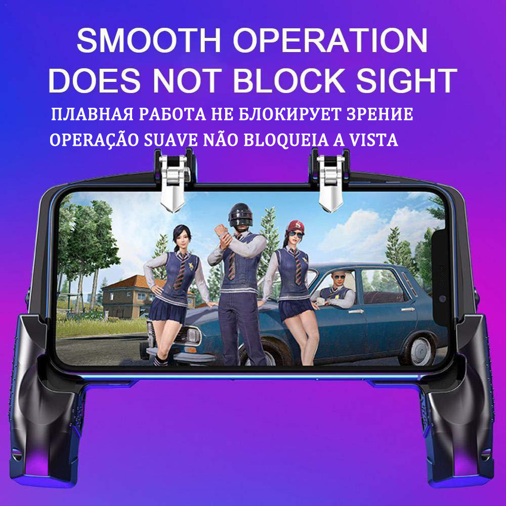 PUBG Controller Control for Phone Gamepad Joystick Android iPhone Trigger Free Fire Mobile Game Pad Pupg Hand Cellphone Gaming. 