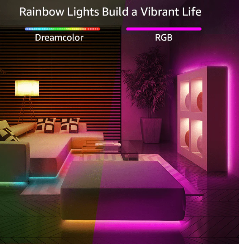 LED Light Strip 1-30Meter TV LED Backlight USB RGB 5050 Color Strip, Synchronized Color Changing LED String Lights, Remote App Control, Halloween Decorative Night Light, Suitable for Home, Bedroom, Christmas Party, Holidays Ceiling decoration. 