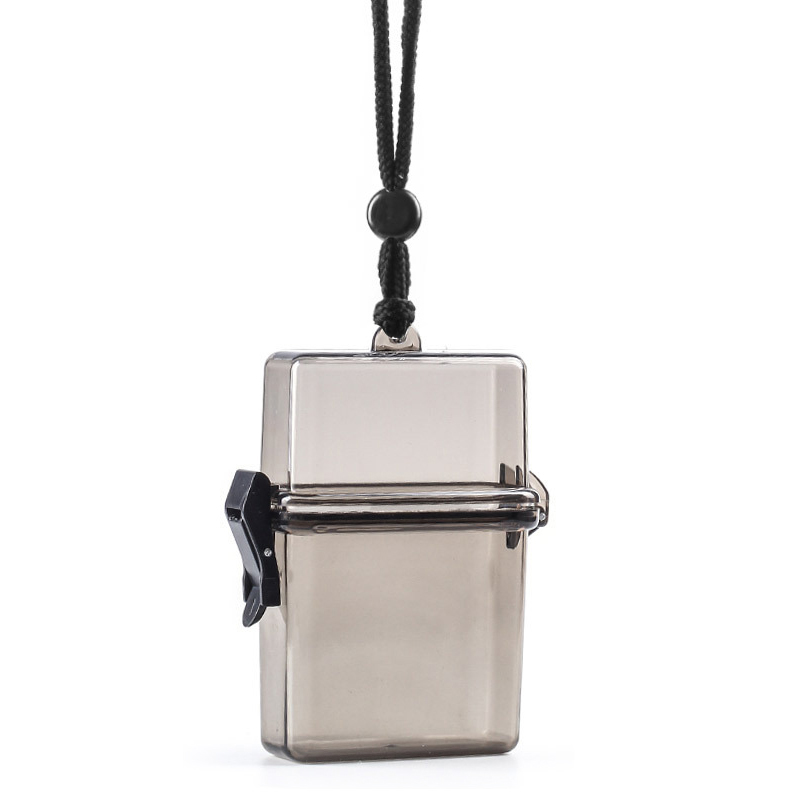 Ins Plastic Transparent Cigarette Case Box With Metal Chain Hip Hop Hard Shell. 