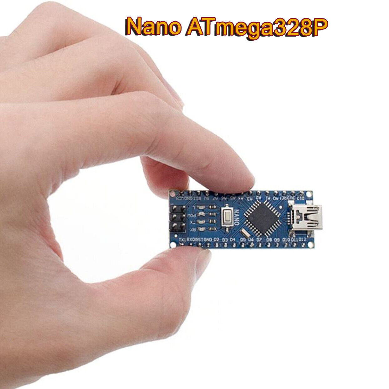 Arduino Nano V3 ATMEGA328 Microcontroller Development Board With USB Cable For Electronic Projects. 