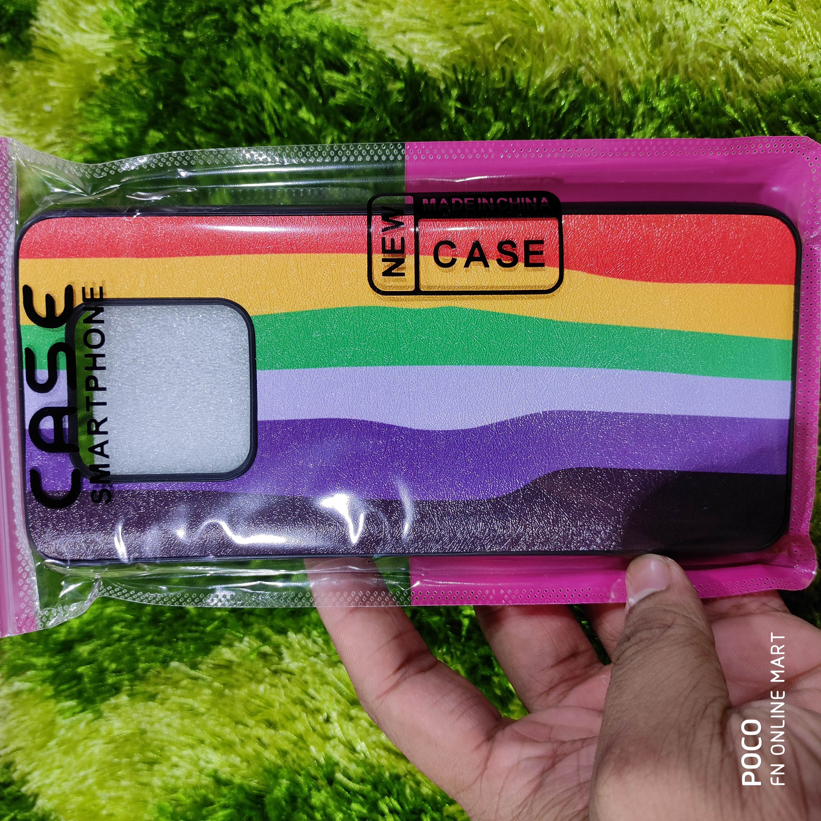 Rainbow Cover For Tecno Camon 16 Premier, Ce9 Matte Finished