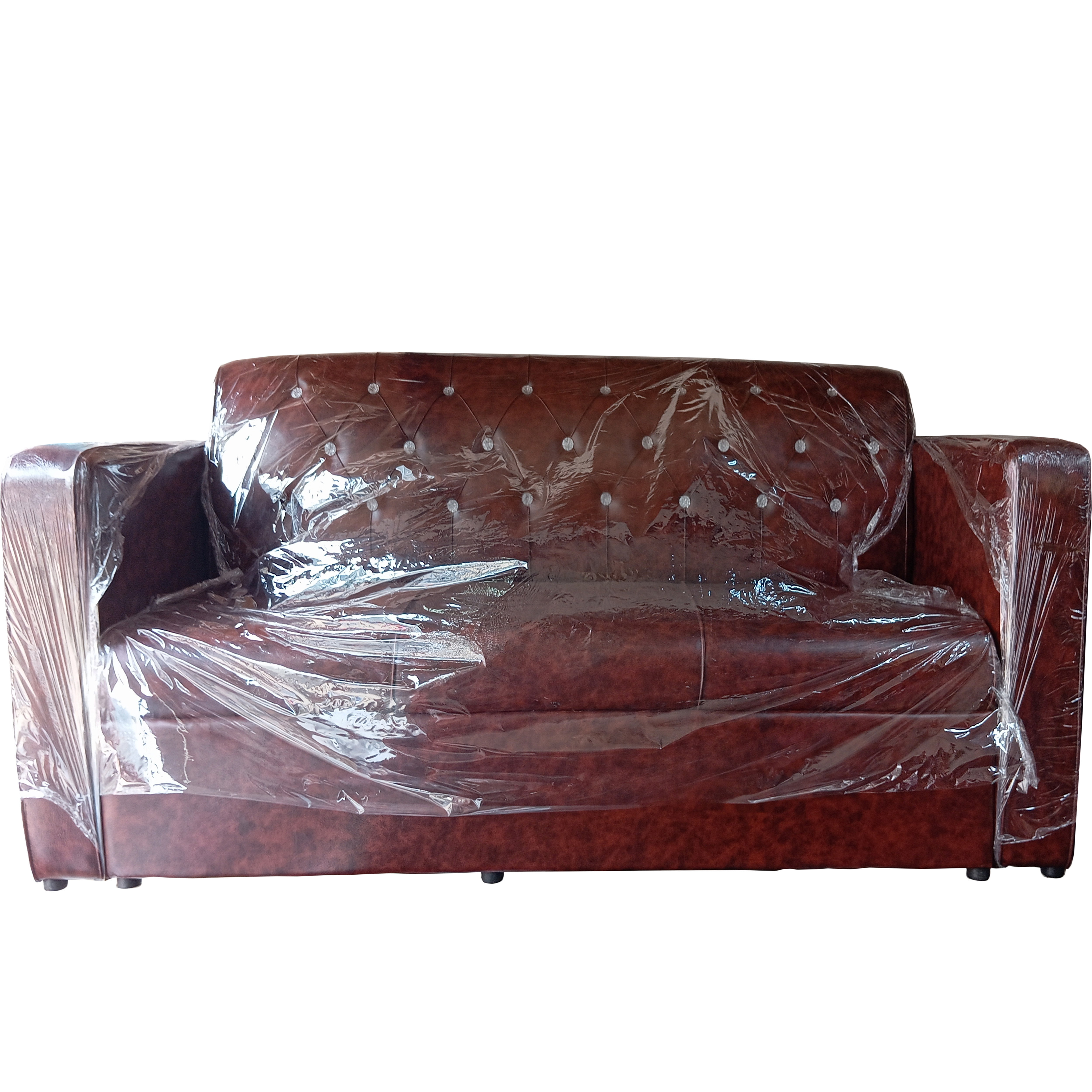 Sofa 3 seater back stone fixed arm box  sofa-Modern box sofa set 3 seat-Same as Picture
