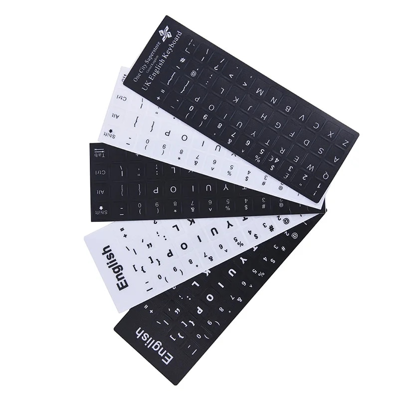 【Lejia】English Stickers On Black Any Computer For Notebook Computer PC Laptop. 