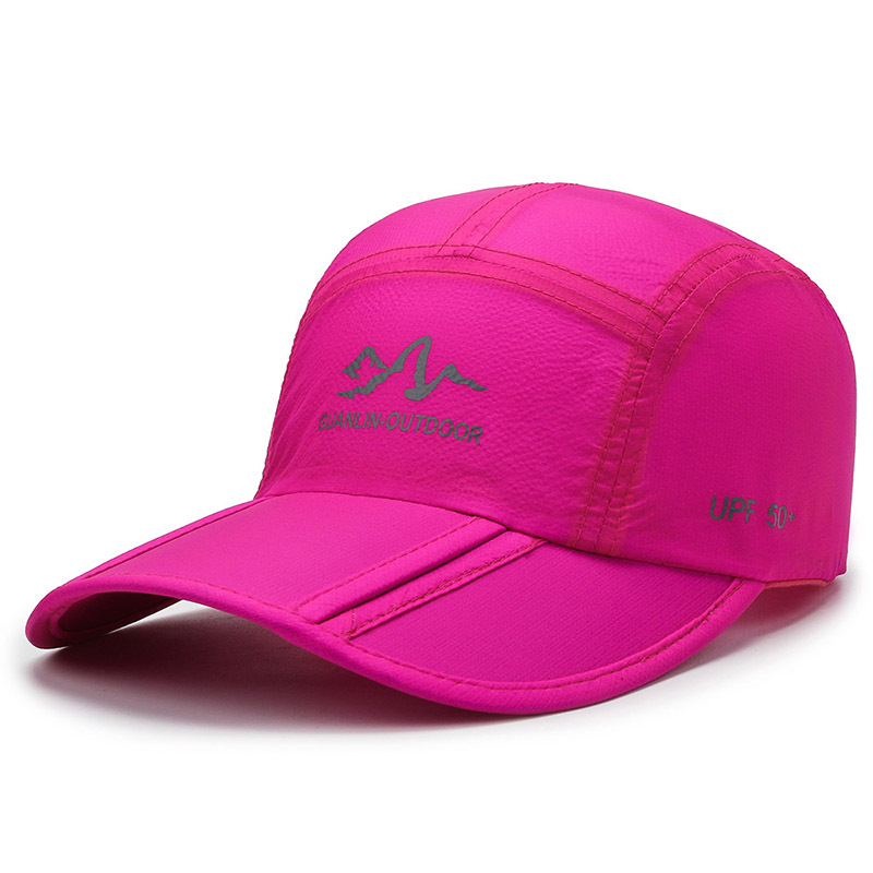 Ultra thin outdoor running men's and women's quick drying, breathable, protection, cycling, sun shading, duck tongue hat, folding sports cap, baseball cap. 