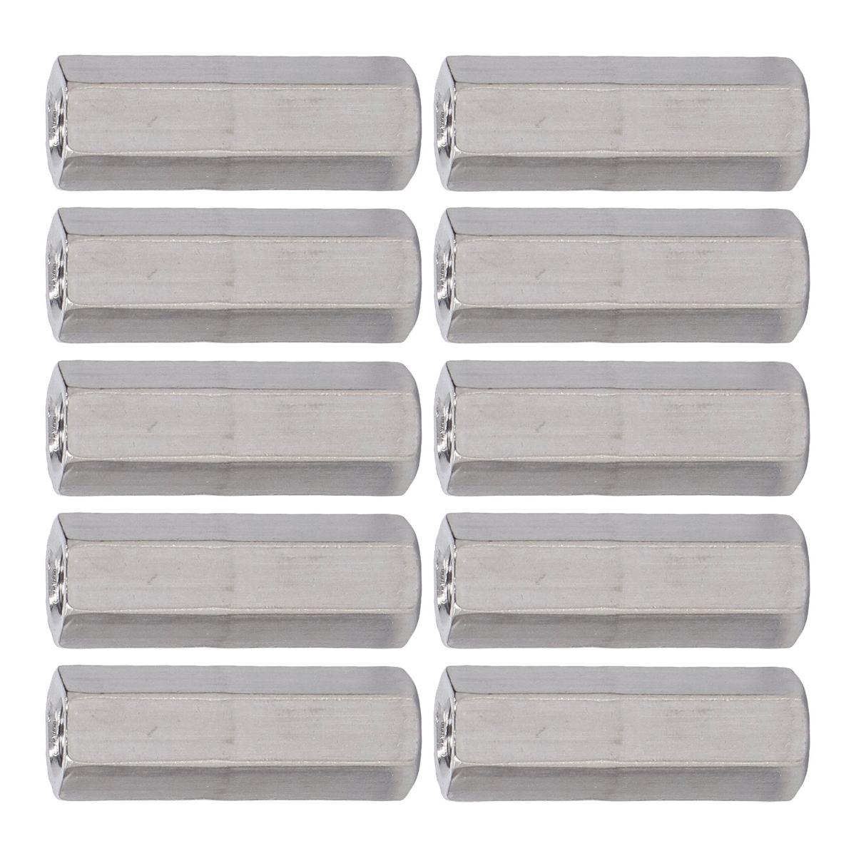 Hex Coupling Nut, Threaded Rod Connector Corrosion Resistance M6x1 for Machine Screws