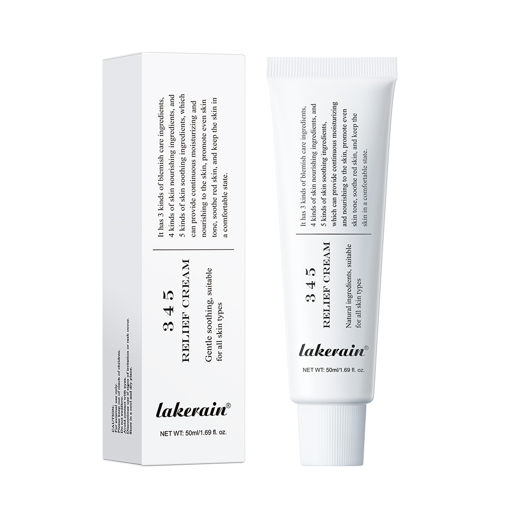 345 Relief Cream Comprehensive solution to skin problems Anti-sugar and antioxidant Brightening skin Improving acne marks Moistu. 