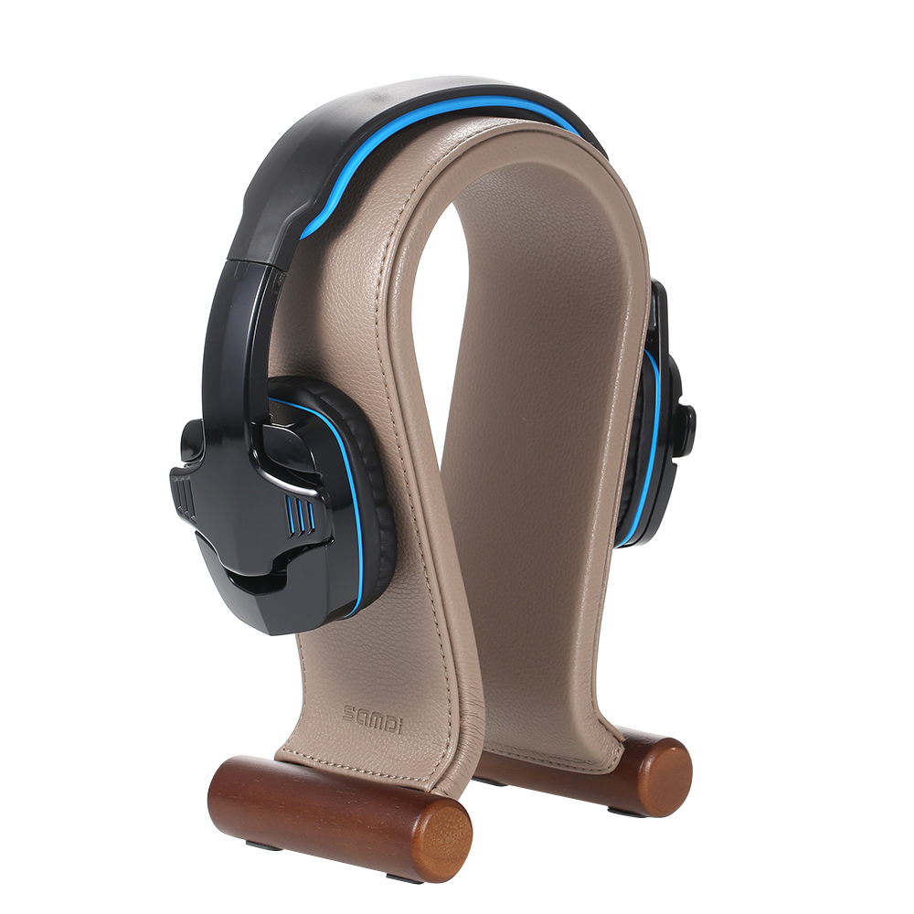 HXSJ Samdi Leather Headphone Stand Universal Gaming Headset Holder
