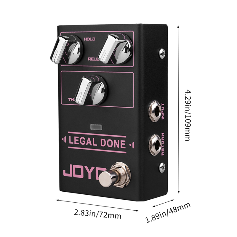 JOYO R-23 LEGAL DONE Noise Gate Pedal + Noise Reduction Circuit Support 2-Wire 4-Wire Connection. 