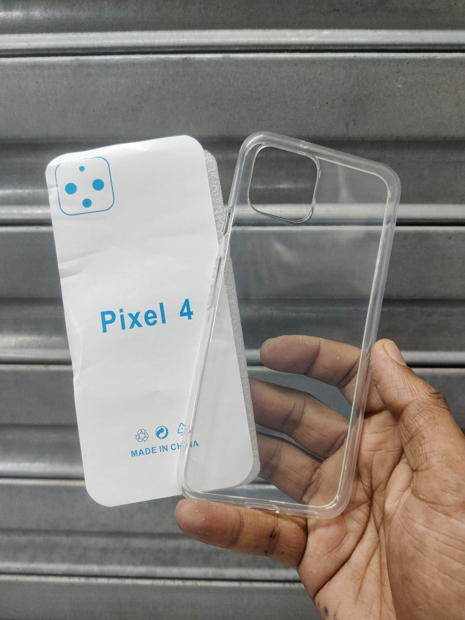 transparent back cover for Google Pixel 4. 