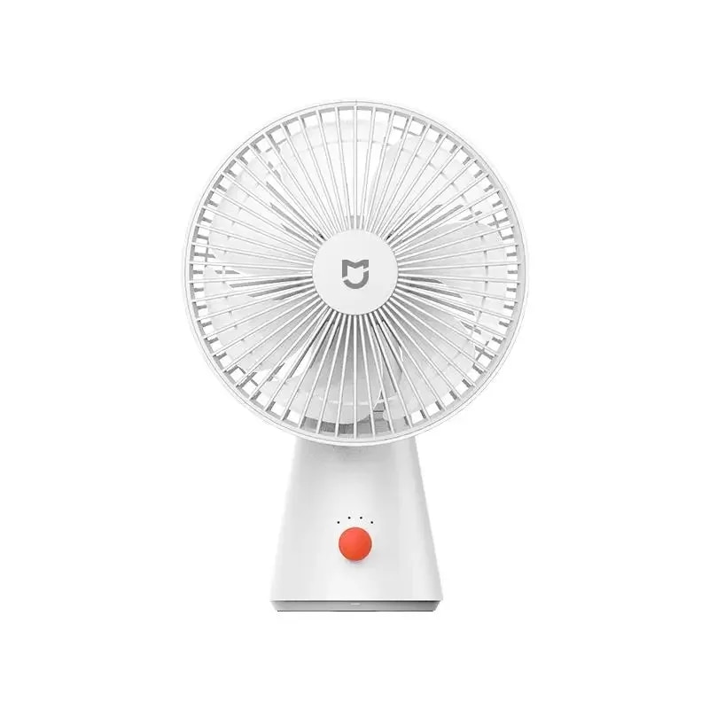 XIAOMI Mijia Portable Desk Fan USB Rechargeable Handheld Mini Electric Fans Cordless Air Cooling Small Fan 4 Gears Speed. 