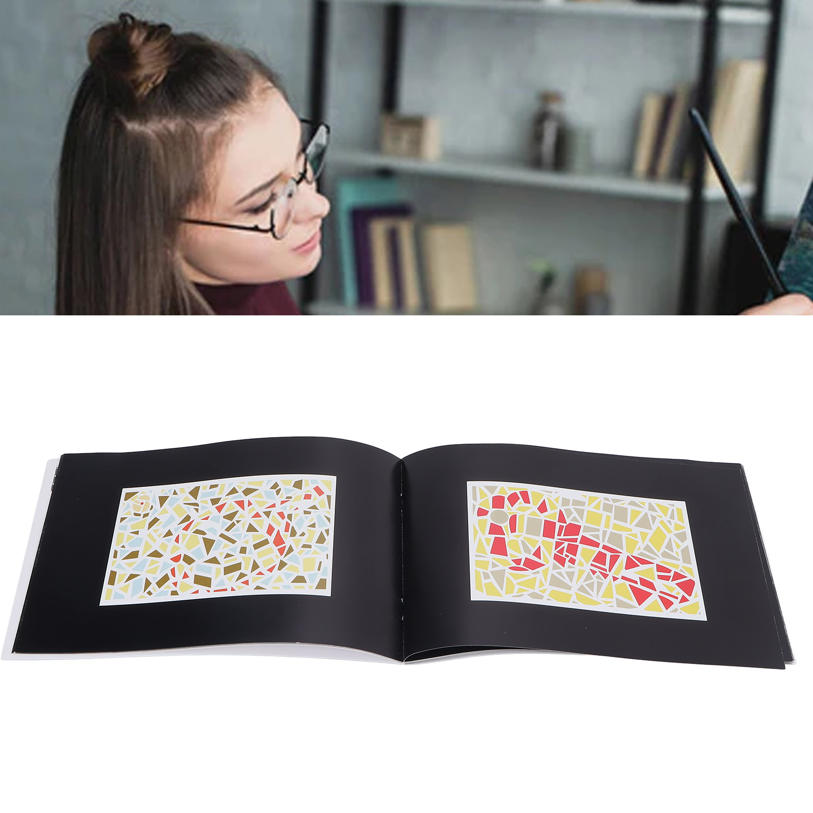 36 Pages Colorblind Testing Chart Color Blindness Weakness Test Book for Driving School Home Use. 
