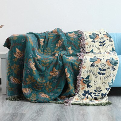 Bohemia Sofa Cover Throw Blanket All Season Geometry Dust Towel Blankets for Office Car Winter Bedspread. 