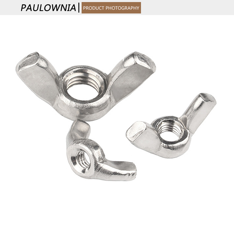 304 Stainless Steel Wing Nuts Butterfly Nut to Fit Bolts & Screws M3 M4 M5 M6 M8 M10 M12 Solid Fasteners Nuts. 