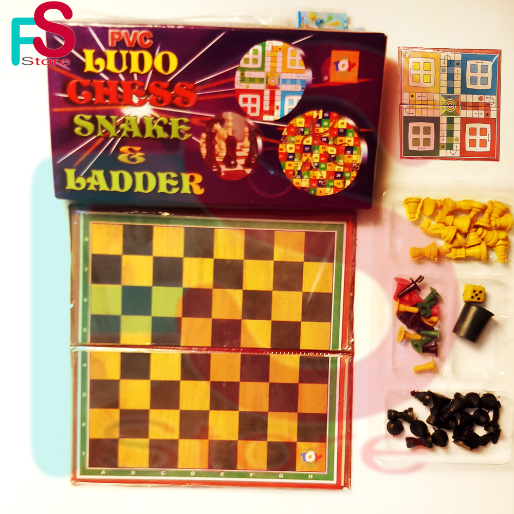 Ludo Chess Combo Game Set - Ludo, Chess - Chess Board. 