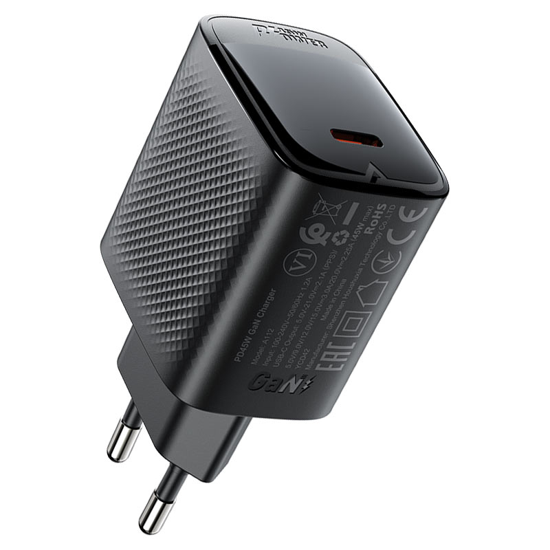acefast Fast Charge Wall Charger A112 PD45W (1xUSB-C) EU. 