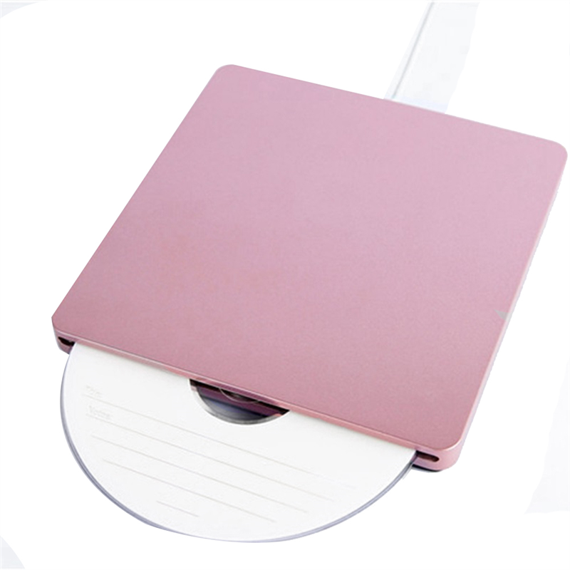 External DVD Drive USB 2.0 Portable DVD Drive DVD Burner for Laptop Macbook Pro Air Windows 7/8/10 Silver. 