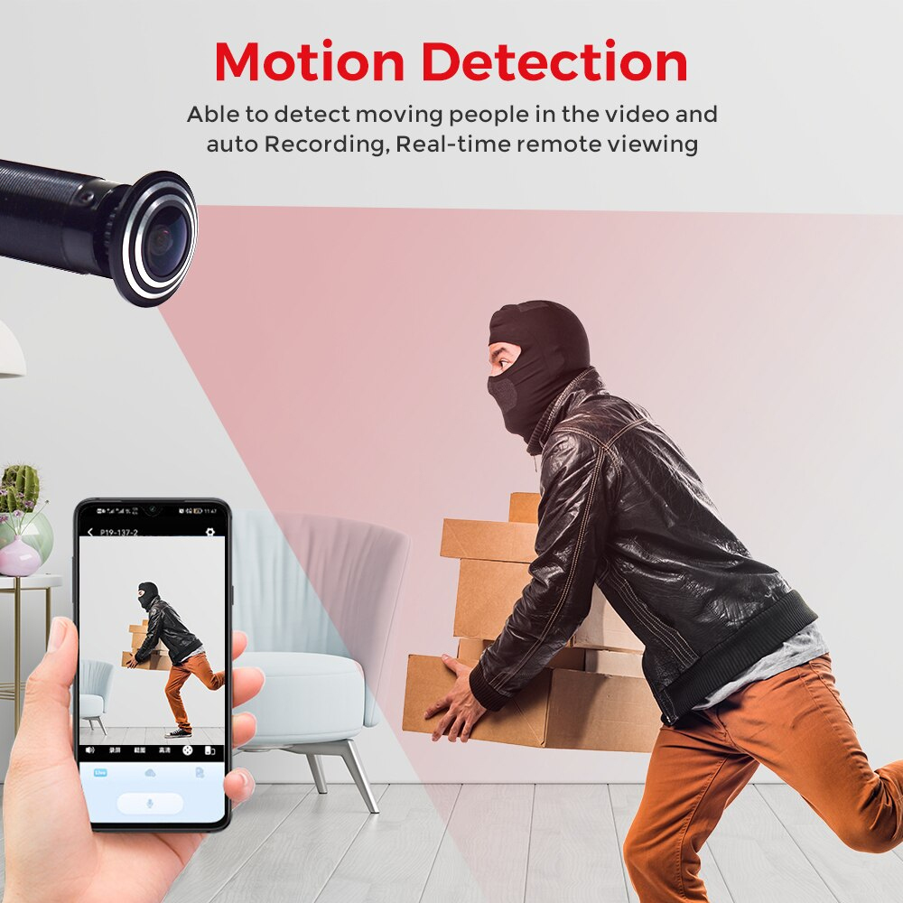 Tuya Wifi Peephole Door Camera eye 1080P 2.4G Smart Video Motion Detection Onvif Door Viewer Support SD card Audio One Way Talk. 