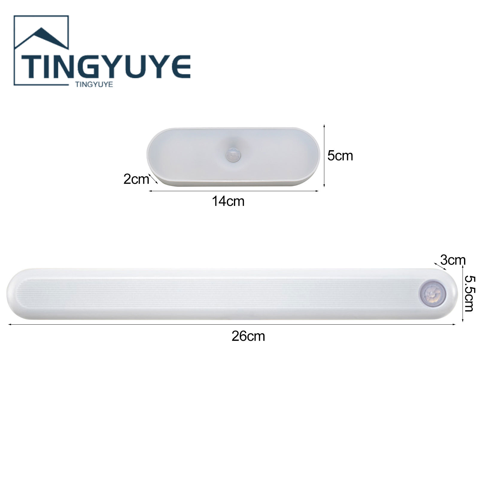 LED Night Light Flickr Free No Wiring No Wiring Automatic on/off -Recharge Wide Sensing Angle Eye Protection Closet Wireless LED LED Induction. 