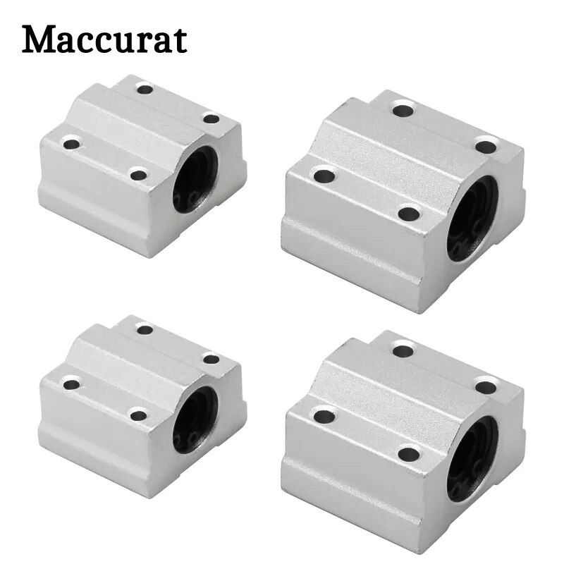 1pc Linear Motion Ball Bearing Slide Block Bushing SC8UU SCS6UU SCS8UU SC10UU SCS12UU Linear Shaft C 3D Printer Parts