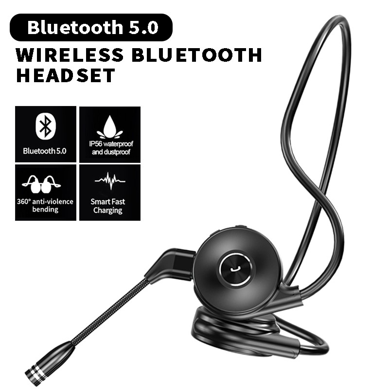 【FUPANG】No painly truly conduction headset wireless bluetooth5.0 headphones waterproof sport earphones HiFi stereo headphones with. 