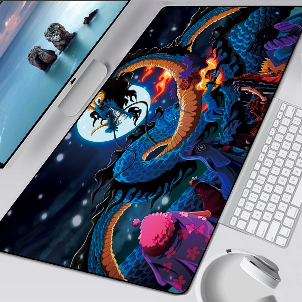 Japanese Dragon Large Mouse Pad Cool Gaming Lock Edge Mousepad Pad on The Table Mats Laptop Notebook Rubber Game Speed Playmat. 