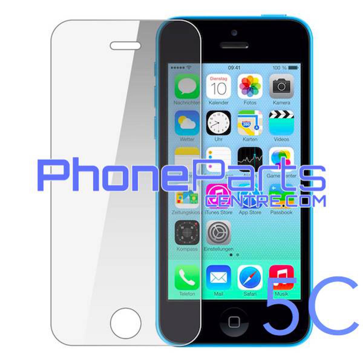 Apple iPhone 5c Tempered Glass Screen Protector 2.5D -Transparent