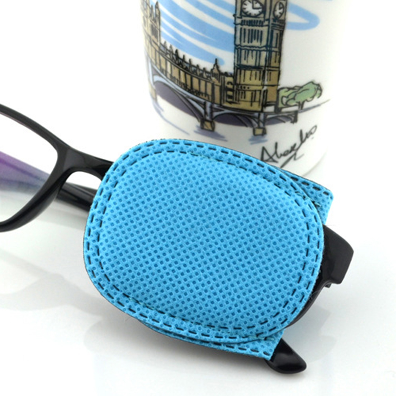 6Pcs/Box Amblyopia Eye Patch Soft Thick Universal Fit Non-adhesive Eyeglass Training Patch for Kids. 