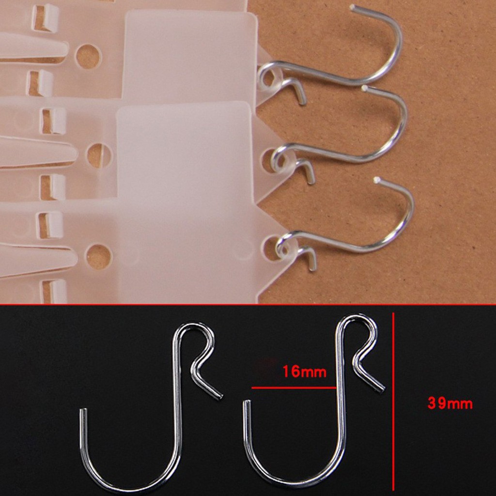 [ Ready Stock ]5Pcs/Set Supermarket snack Transparent hanging strips Store Hang Snacks Display Hanger Hooks. 