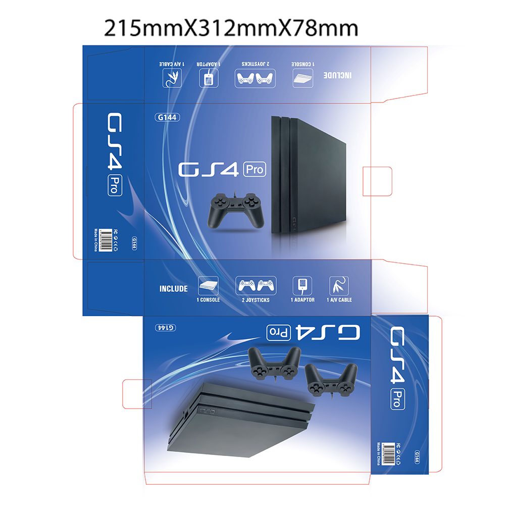 8Bit Game Station Controller 4 GS4 PRO for FC TV Player Video Game Console Built-in 200 Non-repeating Games Extra Cartridge Gift. 