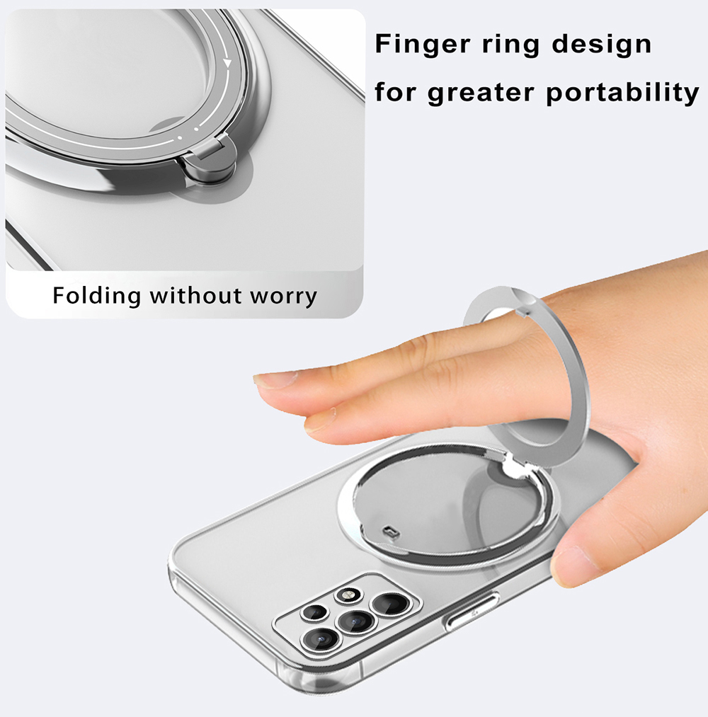 Relaxtoo For Samsung Galaxy A52 5G 4G and Samsung Galaxy A52s 5G Magsafe Magnetism Plating Bracket Back Cover For SamsungA52 GalaxyA52 SamsungA52s GalaxyA52s Portability Ring Stand Impact Resistant Case. 