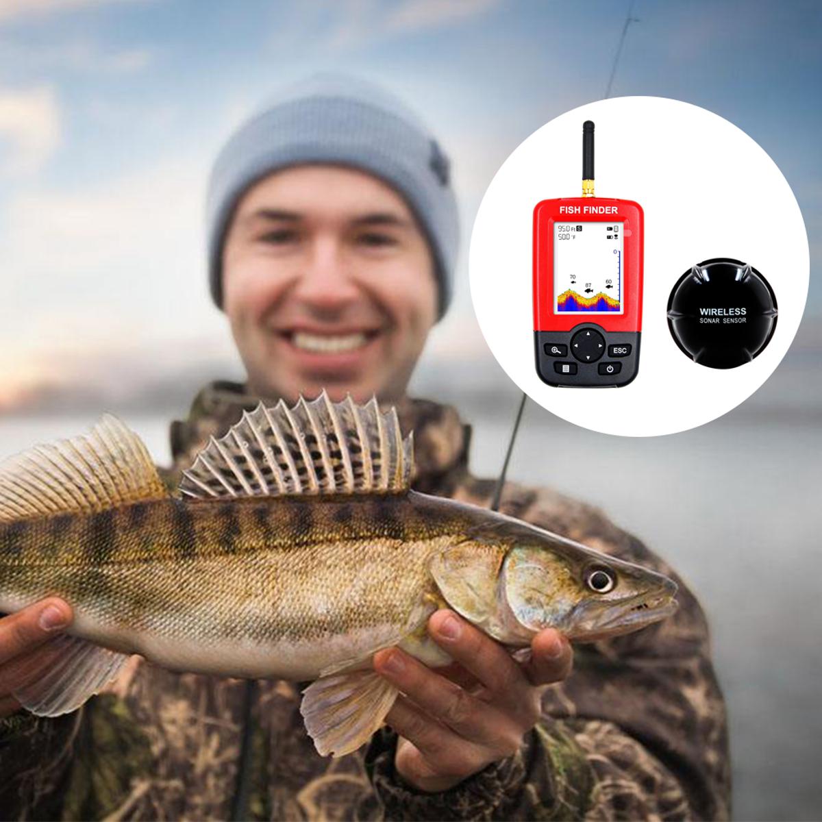 Xj-01 Wireless Color Screen Charging Dot Matrix Fish Finder