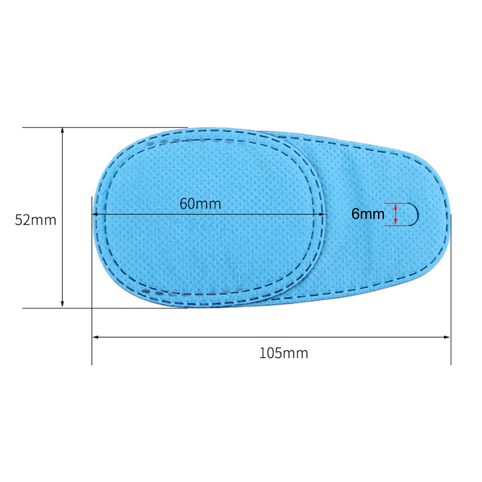 6Pcs/Box Amblyopia Eye Patch Soft Thick Universal Fit Non-adhesive Eyeglass Training Patch for Kids. 