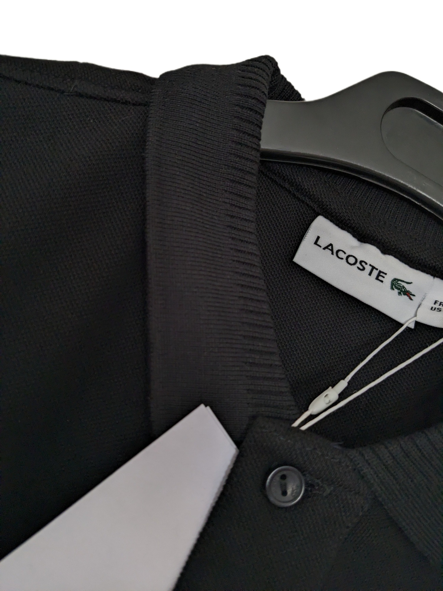 Polo shirt Black color Lacoste premium quality. 