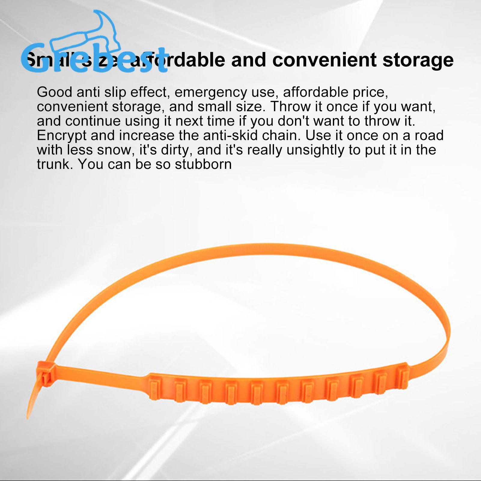 Pickup Truck Tire Chains Adjustable Anti-slip Snow Chains for Winter Driving 6/12/24pcs Universal Tire Chains Snow Chains for Small Cars. 