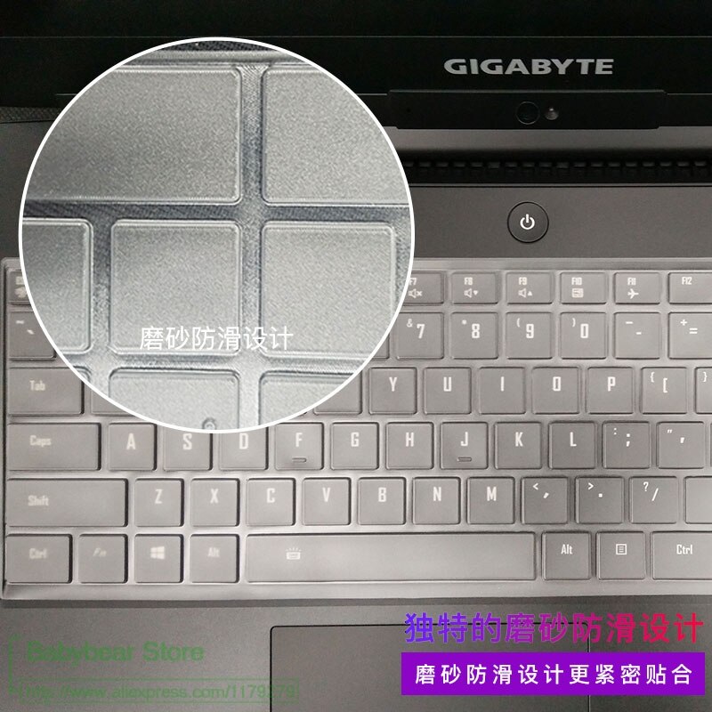 【happy one】For Gigabyte Aero 15 v8 v8-BK4 / Aero 15W 15W-BK4 15.6" 15 i7 GTX 1060 tpu laptop keyboard cover protector. 