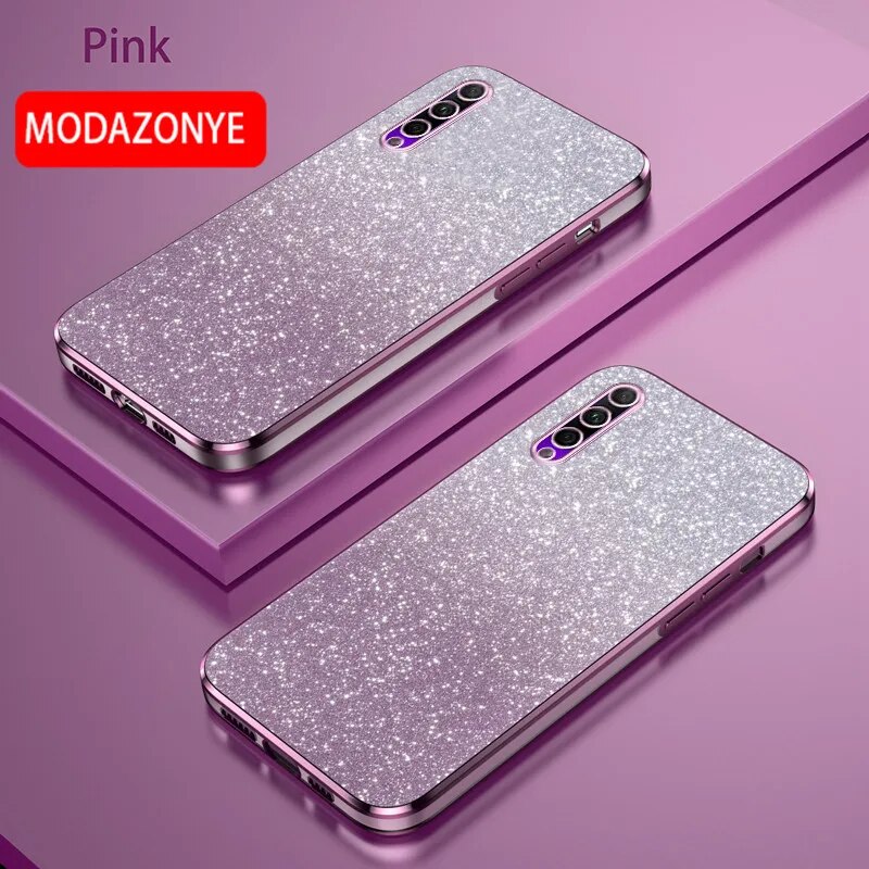 lthmy for Huawei Y9s case electroplating colorful soft glitter TPU cellphone cover luxury phone casing