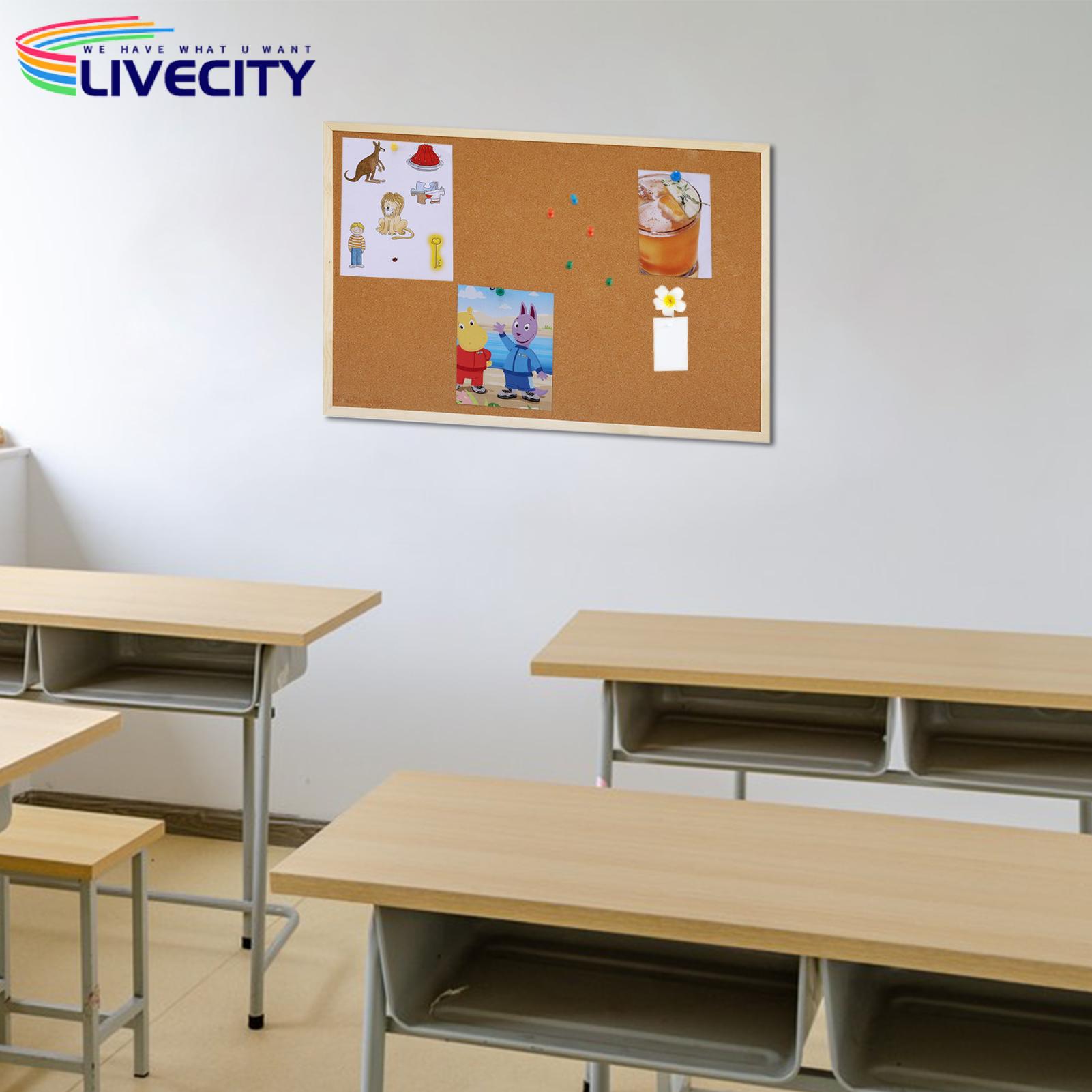 Durable Cork Board with Wood Frame Versatile Cork Board for Notes Pictures Memos Durable Wood Frame Ideal for Home Office Use Wood Frame Cork Board. 