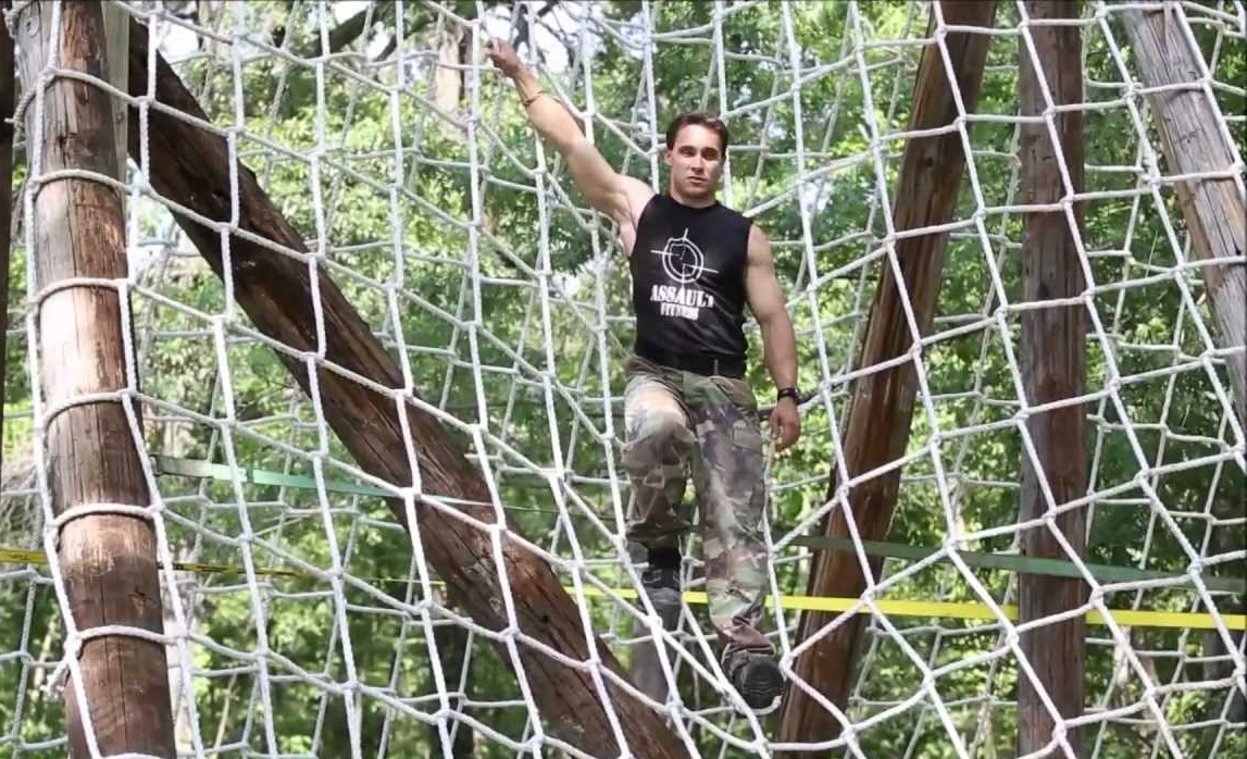 Safety net for construction project. 
