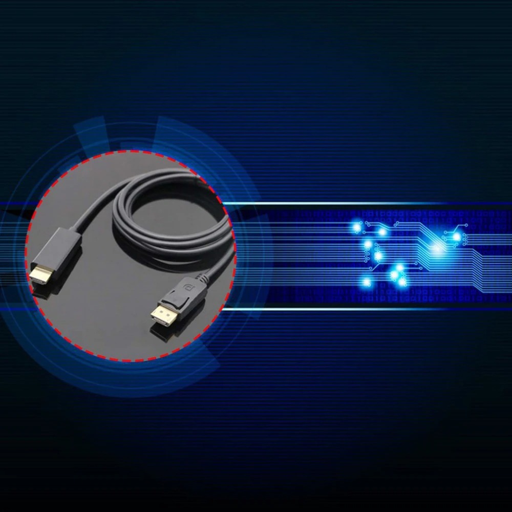 Long 1.8 Meters Display Port DP Male to HDMI Cable Adapter Converter Cable. 