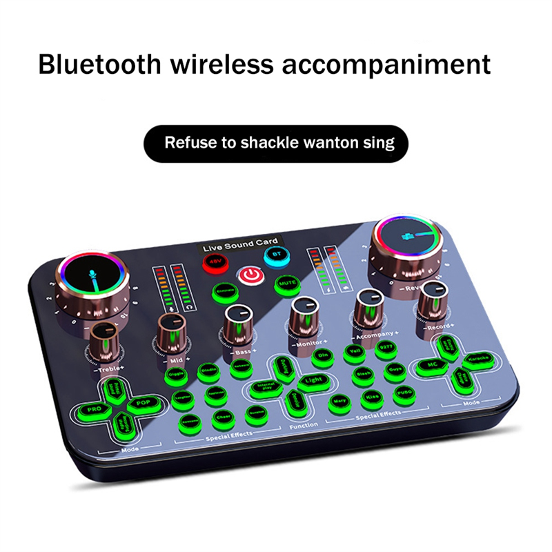 K600 Sound Card Professional Live Broadcast Equipment Accessory Audio Sound Card Mixer Mobile Phone Computer Universal. 