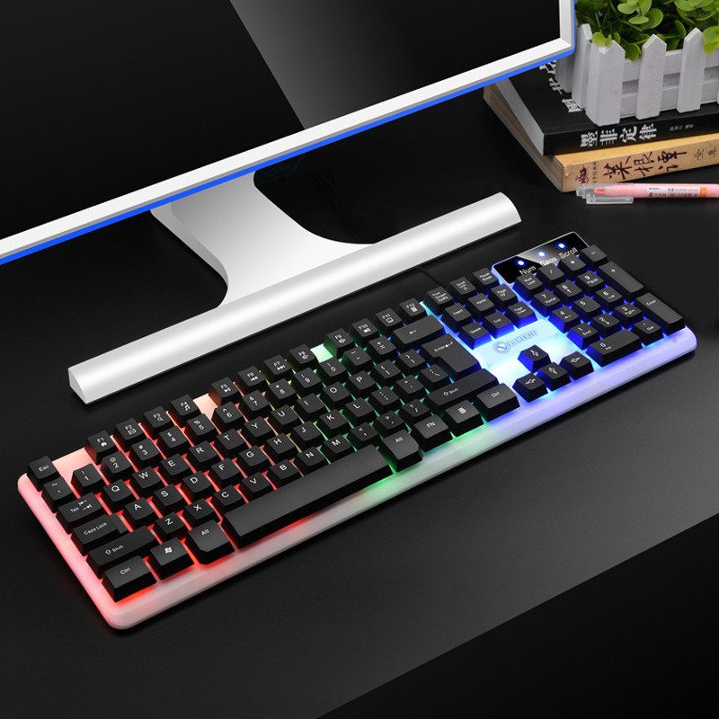 Limagnesium TX35 Luminous Wired Keyboard Suspension Mechanical Feel Home Game Computer Keyboard USB Business Office. 